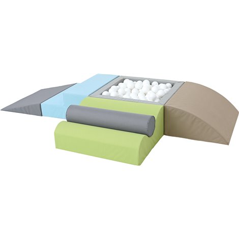 Set de motricitate White cu piscina cu bile patrata, cresa si gradinita - imagine 8